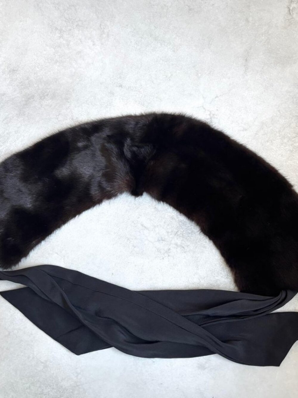★SOLD★ Fendi Fatipet Ribbon Shawl Black Scarf - Picture 4 of 13